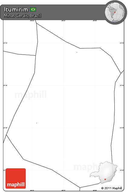 Blank Simple Map of Itumirim