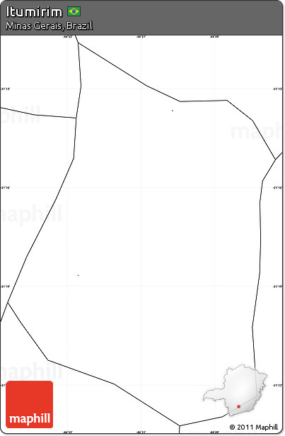 Blank Simple Map of Itumirim