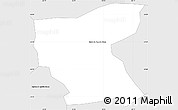 Silver Style Simple Map of Madre D'deus D'