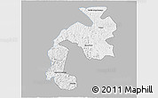 Gray 3D Map of Mantena, single color outside