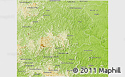 Physical 3D Map of Mantena