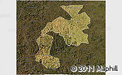Satellite 3D Map of Mantena, darken