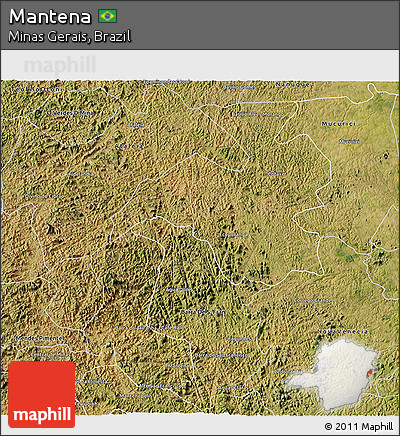 Satellite 3D Map of Mantena