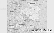 Silver Style 3D Map of Mantena