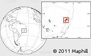Blank Location Map of Mantena