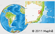 Physical Location Map of Mantena, highlighted parent region