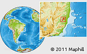 Physical Location Map of Mantena