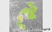 Physical Map of Mantena, desaturated