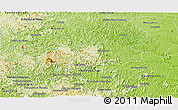 Physical Panoramic Map of Mantena