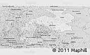 Silver Style Panoramic Map of Mantena