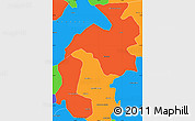 Political Simple Map of Mantena
