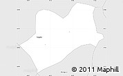 Silver Style Simple Map of Maravilhas