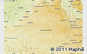 Physical Map of Monte Alegre D