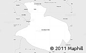Silver Style Simple Map of Monte Alegre D