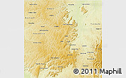 Physical 3D Map of Montes Claros