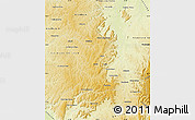 Physical Map of Montes Claros
