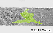 Physical Panoramic Map of Nanuque, desaturated
