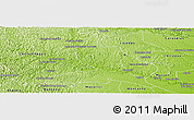 Physical Panoramic Map of Nanuque