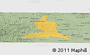 Savanna Style Panoramic Map of Nanuque
