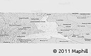 Silver Style Panoramic Map of Nanuque