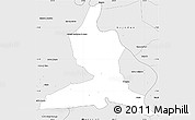 Silver Style Simple Map of Nanuque