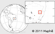 Blank Location Map of Nova Modica