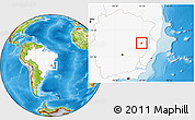 Physical Location Map of Nova Modica, highlighted country
