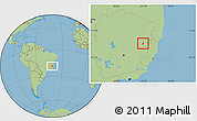 Savanna Style Location Map of Nova Modica