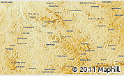 Physical 3D Map of Para de Minas
