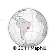 Outline Map of Para De Minas
