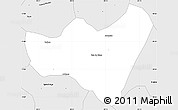 Silver Style Simple Map of Para de Minas