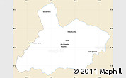 Classic Style Simple Map of Paracatu, single color outside