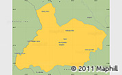 Savanna Style Simple Map of Paracatu