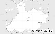 Silver Style Simple Map of Paracatu