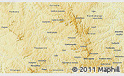 Physical 3D Map of Paraopeba