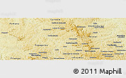 Physical Panoramic Map of Paraopeba