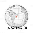Outline Map of Pedra Azul