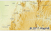Physical 3D Map of Riacho Dos Maca