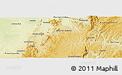 Physical Panoramic Map of Riacho Dos Maca