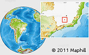 Physical Location Map of Ritapolis, highlighted parent region