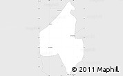 Silver Style Simple Map of Rubim