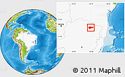 Physical Location Map of Salinas, highlighted country