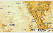 Physical 3D Map of Santana D'pirap