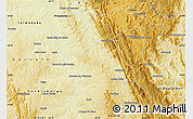 Physical Map of Santana D'pirap