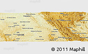 Physical Panoramic Map of Santana D'pirap