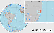 Gray Location Map of Serra D Aimores