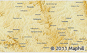Physical 3D Map of Sete Lagoas