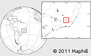 Blank Location Map of Tocantins
