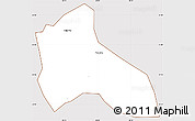 Classic Style Simple Map of Tocantins, cropped outside