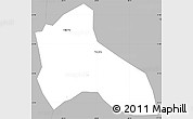 Gray Simple Map of Tocantins